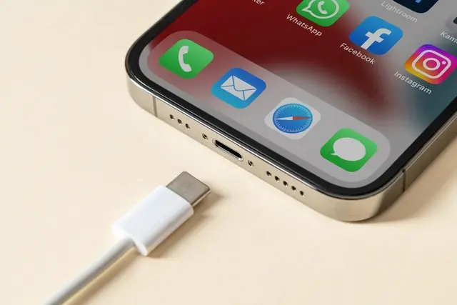 Port USB C Pada iPhone 15